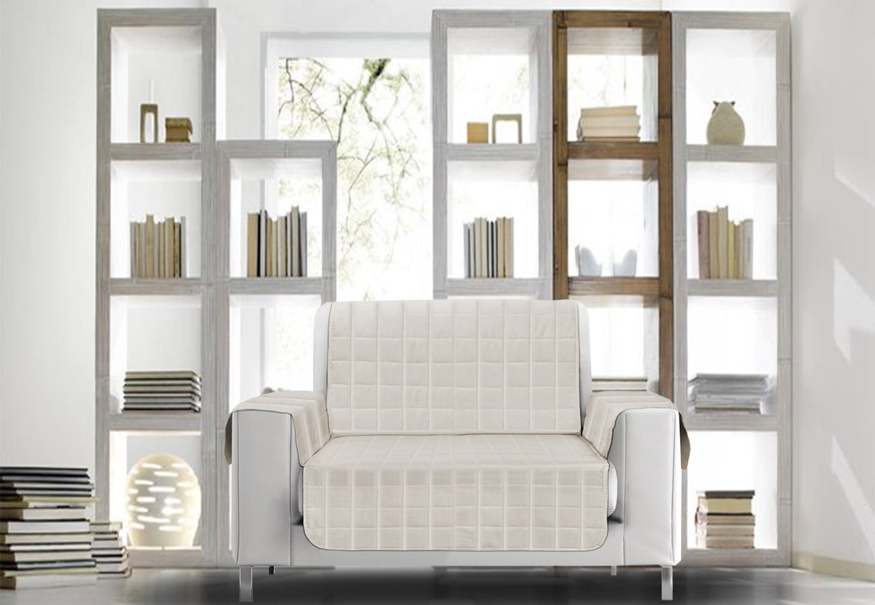 TESS HOME COLLECTION Copridivano trapuntato antimacchia e antiscivolo 2 posti