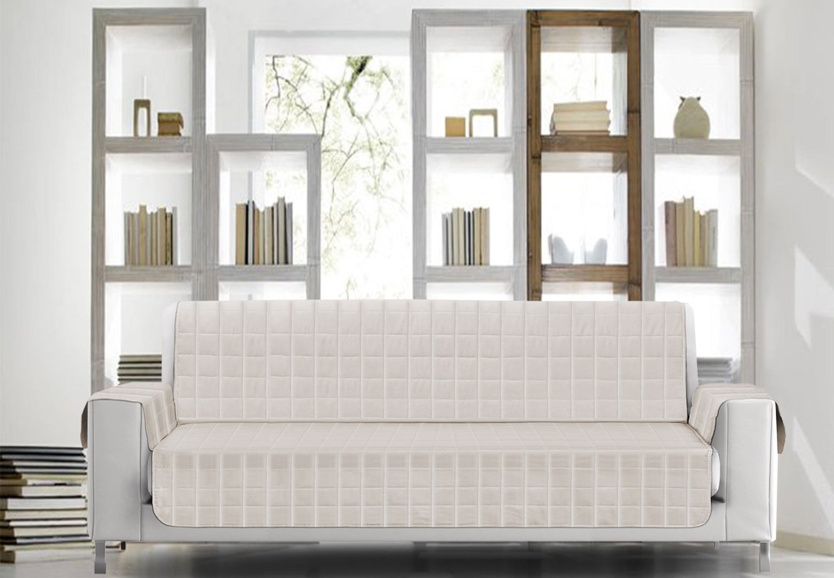 TESS HOME COLLECTION Copridivano trapuntato antimacchia e antiscivolo 4 posti