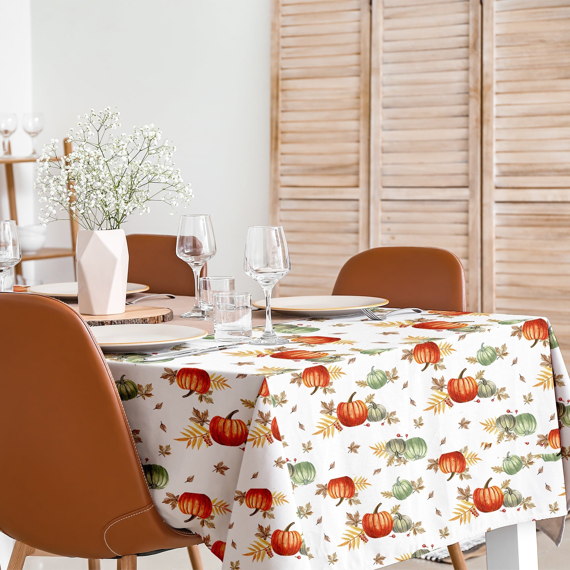 TESS HOME COLLECTION Tovaglia Antimacchia Stampa Digitale Autunnale